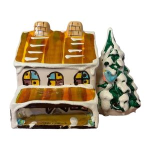 Very Rare! Vintage 1976 Dept. 56 Snow Village Ceramic Lighted Christmas Building